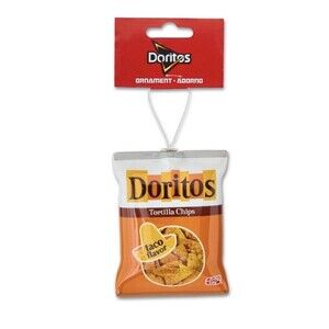 TACO FLAVOR DORITOS DECOUPAGE ORNAMENT (FAUX FOOD) 2025 Limited Edition NEW
